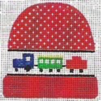 Train Stocking Hat 4" X 4" 13 mesh STITCH-ITs SI8521