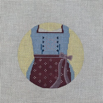 R1 Dirndl 4.25" round 18 Mesh Blue Ridge Stitchery