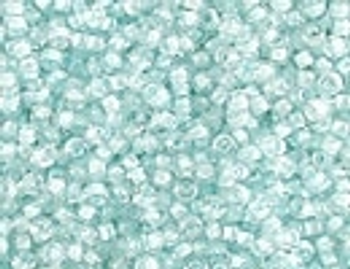 15-2207 Aqua Mist Lined Crystal Size 15 Miyuki Bead Embellishing Plus