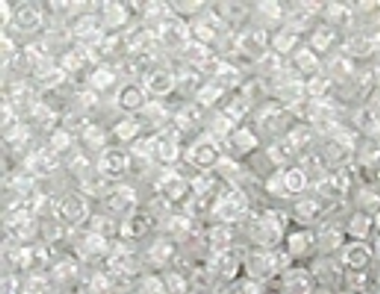 11-284 11/0 White Lined Crystal AB Size 11 Miyuki Seed Beads Embellishing Plus