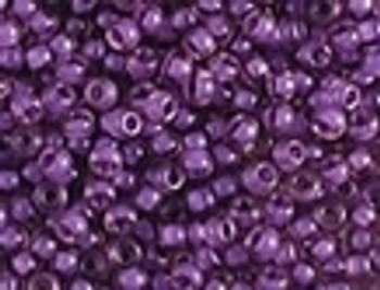 11-1932 SF Dk Lilac Lined Lt Am Size 11 Miyuki Seed Beads Embellishing Plus