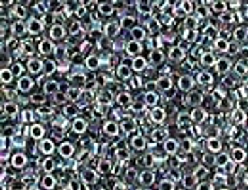 DB0086 Noir Lined Crystal AB Size 11 Delica Beads Embellishing Plus