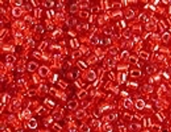 DB0602 Dyed S/L Red Size 11 Delica Beads Miyuki Embellishing Plus