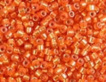 DB0681 Dyed S/L Orange Size 11 Delica Beads Miyuki Embellishing Plus