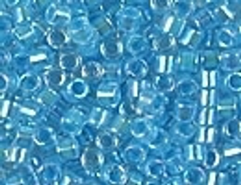 DBM0057 Aqua Lined Crystal AB DBM Delica Size 10 Miyuki Beads Embellishing Plus