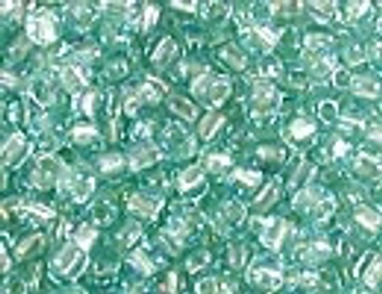 Triangle TR10-1821 Spkl Silver Gray Lined Aqua AB Size 10 Miyuki Beads Embellishing Plus