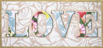 194a Love Damask Floral 8 x 12. 18 Mesh Lani Enterprises 