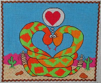 DAN-3	Ssso In Love	10x8.5	18 Mesh Tapestry Fair DAN ELDER DESIGNS