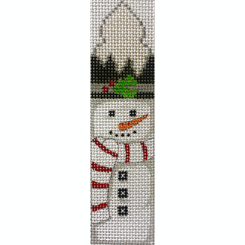 APC109 Snowman with Red & White Scarf 13 mesh 1.5 x 6.25 Alice Peterson Designs
