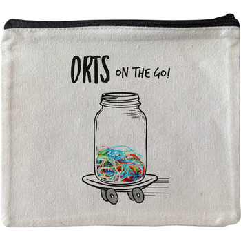 PO122 Orts on the go Needlepoint cotton canvas Pouch Alice Peterson