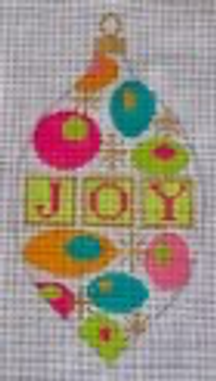 CH406JO Mod Joy Ornament 3 1/8 x 5 3/4 EyeCandy Needleart