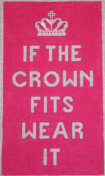 FA104-13 If the Crown Fits... 13 count 7.25 x 11 EyeCandy Needleart