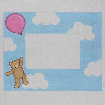 BB06 Flying High Teddy Plaque/Frame Pink 8.25 x 10.25 18 Mesh Pepperberry Designs 