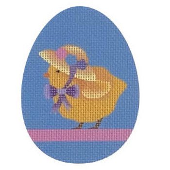 EE10 Bonnet Chick Flat Egg  2.75 x 3.75 18 Mesh Pepperberry Designs