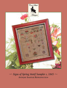 YT Signs Of Spring Motif SamplerCirca 1845 by Cross Stitch Antiques