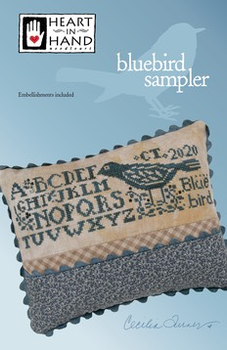 Bluebird Sampler (with embellishments) 118W x 40H by Heart In Hand Needleart 20-1421 YT
