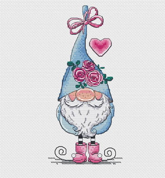 Valentine Gnome by Les Petites Croix De Lucie 20-1105