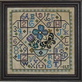 Sampler Tile - Blue by Tellin Emblem 20-1662