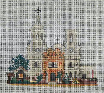 AV-32 Mission San Xavier 12 x 11 13 Mesh ART VENTURES