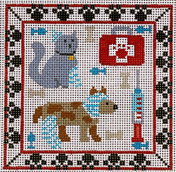 CH-486 Veterinarian Square 4x4 18 Mesh CH Designs