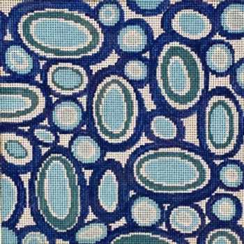 85065	PP	Blue and white circles 08 x 08	13 Mesh Patti Mann 