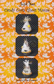 ORNAMENT SHOP LECCGM Candy Corn Ghost Mouse Just Nan Designs limited edition ORNAMENT SHOP LECCGM Candy Corn Ghost Mouse Just Nan Designs limited edition