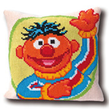 GOK4081 Thea Gouverneur Kit Sesame Street Ernie 15" x 15"; Canvas; 10ct