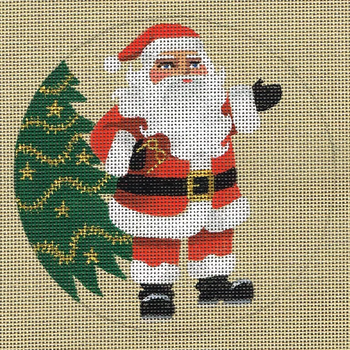 7806 Christmas 5”R 18 Mesh Leigh Designs Canvas Only Inquire If Stitch Guide Is Available