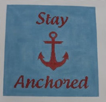 P114-13 13.75 x 13.75	Stay Anchored	13 Mesh Kristine Kingston Needlepoint Designs