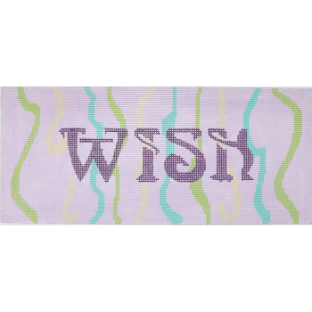 1005	WISH 8.25 x 3.75 18 Mesh Canvas Art By Barbi