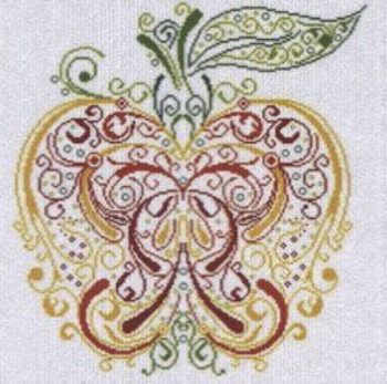 AAN162 Needleworks Pomo Apple Alessandra Adelaide Needleworks Counted Cross Stitch  Pattern