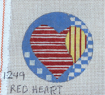 PM1249 Red Heart 3" rd 18 Mesh Penny MacLeod The Collection Designs