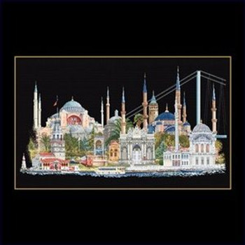 GOK479B Thea Gouverneur Kit Istanbul 32" x 20"; Aida Black; 18ct