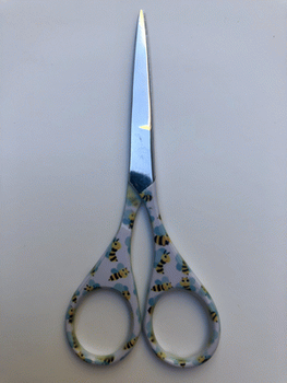 Dinky-Dyes Scissors DD-SC-77 Honeybee #2 (white)