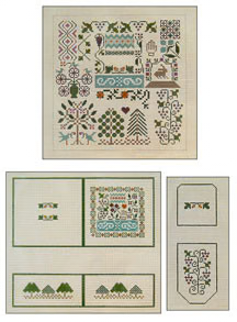 09 The Drawn Thread Treasure Box (5 parts) 8 x 8 18 Mesh Egg Shell