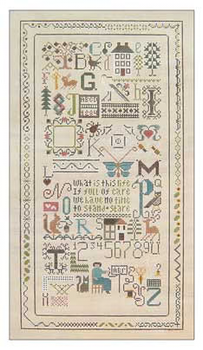 11 The Drawn Thread Random Thoughts 8.5 x 16 18 Mesh Egg Shell