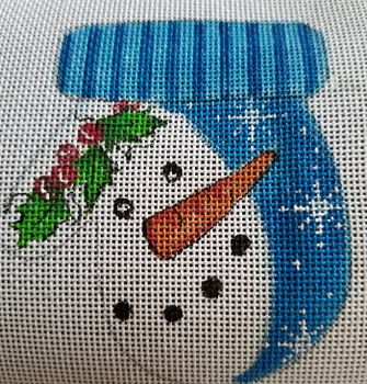 CANX12	Mitten snowman	18Mesh CANVAS COOKIE Cheryl Schaeffer And Annie Lee Designs