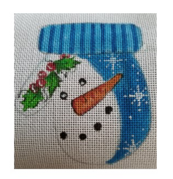 CANX12	Mitten snowman	18Mesh CANVAS COOKIE Cheryl Schaeffer And Annie Lee Designs