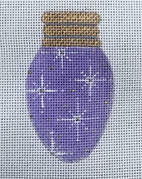 CANX17	Snowflake Light Bulb	18 Mesh CANVAS COOKIE Cheryl Schaeffer And Annie Lee Designs