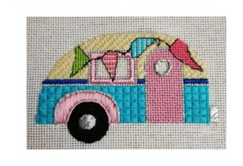 School Bus Needlepoint Canvas – Stitch Style Needlepoint