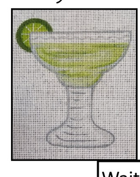 CANM23	Margarita 	18 Mesh CANVAS COOKIE Cheryl Schaeffer And Annie Lee Designs