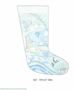 021 Peaceful Kingdom Stocking Mesh Holly Hill