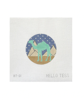 Hello Tess Designs HT01 Camel 4" round 18 mesh