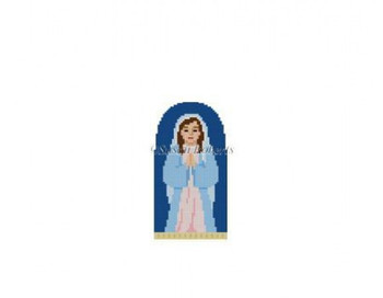 3192 Nativity, Mary	4 1/2" x 2 3/4" With Stitch Guide 18 Mesh Susan Roberts Needlepoint