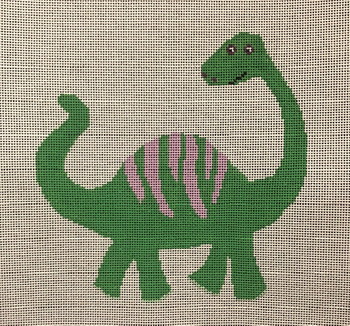 ASIT366	Teal Dino	9X9	 13 Mesh A Stitch In Time