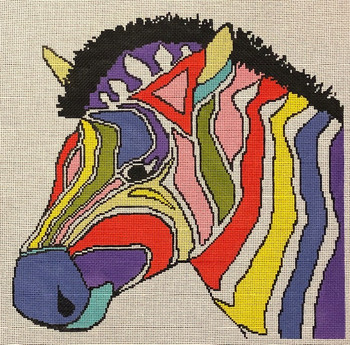 ASIT279	Colorful Zebra	14.5X14	 13 Mesh A Stitch In Time