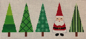 ASIT260	Tree Pillow with santa	15X6.5	 13 Mesh A Stitch In Time