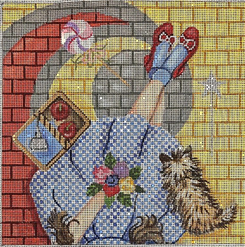 GEP319 Dorothy of Oz Pillow 8X8 18 Mesh Gayla Elliott