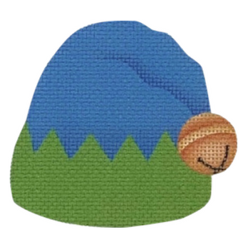 HA04 Elf Hat Blue/Green  3.25 x 3 18 Mesh Pepperberry Designs 