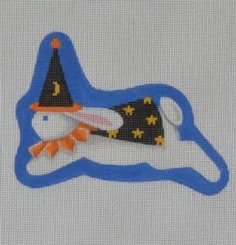 HWL07 Bunny Witch 4.25 x 5.25 18 Mesh With Stitch Guide Pepperberry Designs 